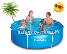 Basen stelażowy Bestway 244 x 61 cm zestaw 7w1