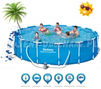 Basen stelażowy 427 x 100 cm zstaw 7w1 Bestway 56305