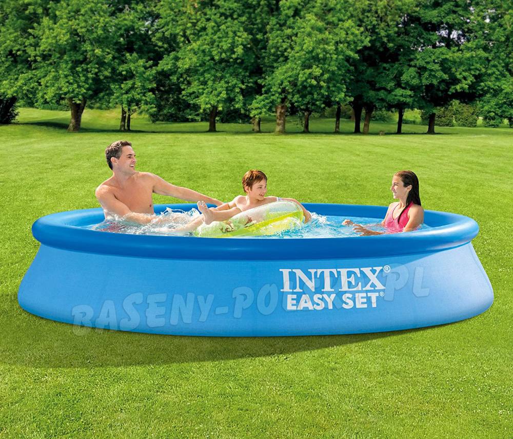 Basen rozporowy 305 x 61 cm INTEX 28116 ogrodowy okrągły niebieski ...