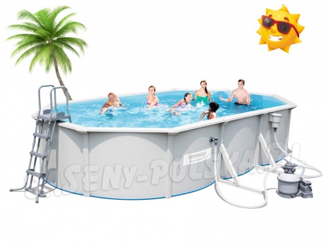 Basen ogrodowy Hydrium całoroczny 610 x 360 x 120 cm 5w1 Bestway