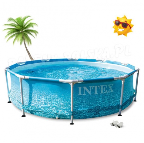 Basen ogrodowy Intex 28206 stelażowy 305x76 cm błękitny rozgwiazdy