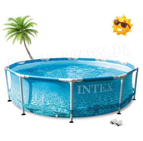 Basen ogrodowy Intex 28206 stelażowy 305x76 cm błękitny rozgwiazdy