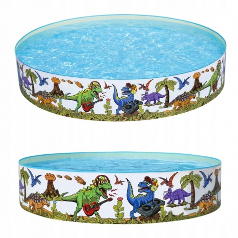 Basen ogrodowy rozporowy Dinozaury 183 x 38 cm Bestway 55022