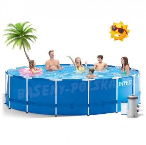 Basen ogrodowy stelażowy 457 x 122 cm 12w1 INTEX 28242GN