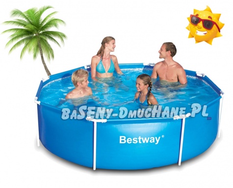 Basen stelażowy Bestway 244 x 61 cm komplet 7w1 56431