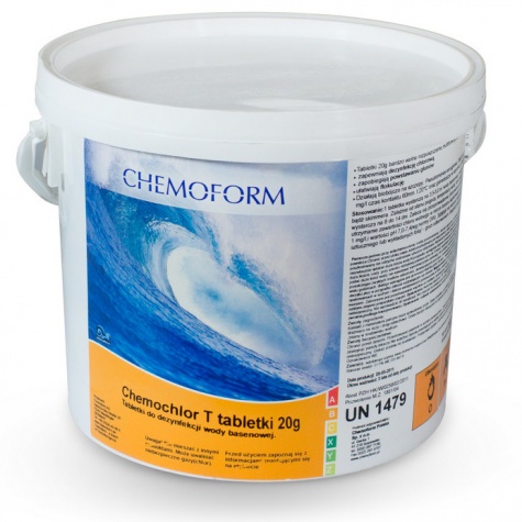 Chemochlor T Tabletki 20g chlor w tabletkach wiaderko 3kg