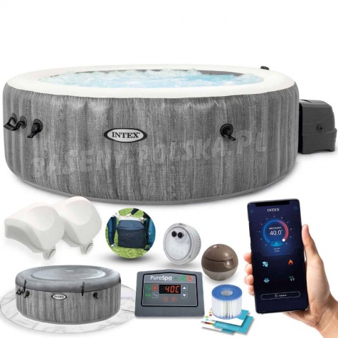 Dmuchane SPA 6 osób jacuzzi INTEX 28442 jacuzzi 140 dysz 216 x 71 cm