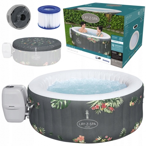 Dmuchane SPA Jacuzzi z masażem 170 x 66 cm Aruba 60061 Bestway