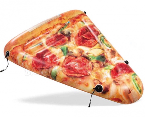 Dmuchany materac plażowy Pizza do pływania 160 x 137 cm INTEX 58752