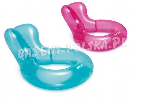 Fotel do pływania koło z oparciem 2 kolory INTEX 56830