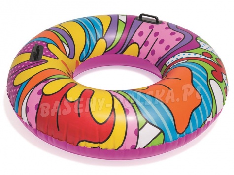 Kółko do pływania Pop Swim z uchwytami średnica 119 cm Bestway 36125