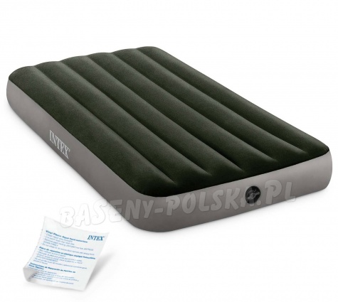 Materac dmuchany Intex 64107 jednoosobowy welurowy 191 x 99 x 25 cm