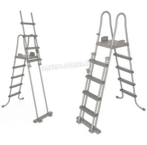 Safe ladder drabinka dwustronna do basenów 132 cm Bestway 58332