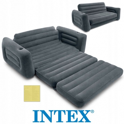 Sofa dmuchana fotel rozkładany materac dwuosobowy Intex 66552