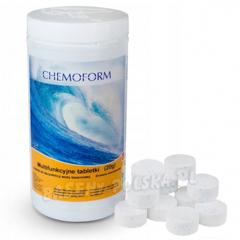 Tabletki do codziennej pielęgnacji wody Multifunkcyjne chlor tlen 1kg