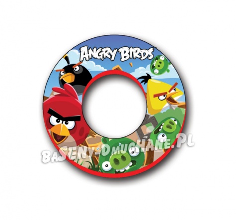 Wspaniałe kółko do pływania Angry Birds średnica 56 cm dla dzieci