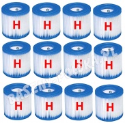 12 x wkład karton do pompy filtrującej H INTEX 29007 filtr 1249 litrów