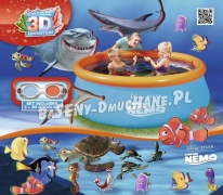 Basen dmuchany podwodna grafika 3D Nemo 213 x 66 cm Bestway 91107