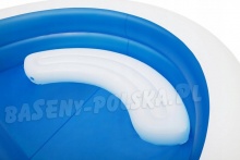Basen dmuchany z ławeczką i daszkiem 54337 Bestway 241 x 241 x 140 cm