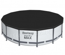 Basen ogrodowy 5612X stelażowy 427 x 122 cm 12w1 Bestway szary