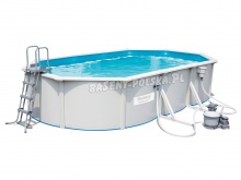 Basen ogrodowy Hydrium całoroczny 610 x 360 x 120 cm 5w1 Bestway