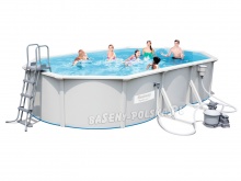 Basen ogrodowy Hydrium całoroczny 610 x 360 x 120 cm 5w1 Bestway