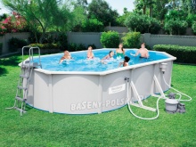 Basen ogrodowy Hydrium całoroczny 610 x 360 x 120 cm 5w1 Bestway