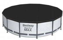 Basen ogrodowy okrągły stelażowy 457 x 107 cm 18w1 Bestway 56488 MAX