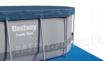 Basen ogrodowy owalny 56617 stelażowy 300 x 200 x 84 cm 17w1 Bestway