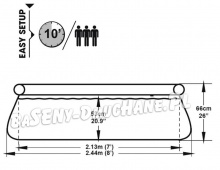 Basen ogrodowy rozporowy 244 x 61 cm Bestway 57265 okrągły