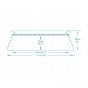 Basen ogrodowy rozporowy 305 x 66 cm 15w1 Bestway 57458