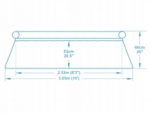 Basen ogrodowy rozporowy 305 x 66 cm Bestway 57458 z pompą