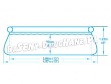 Basen ogrodowy rozporowy 457 x 122 cm 7w1 Bestway zestaw