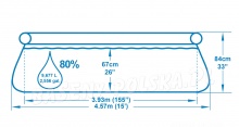 Basen ogrodowy rozporowy 457 x 84 cm 17w1 Bestway 57313