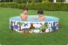 Basen ogrodowy rozporowy Dinozaury 183 x 38 cm Bestway 55022