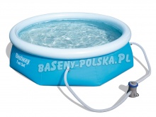 Basen ogrodowy rozporowy z pompą 244 x 66 cm 9w1 Bestway 57268