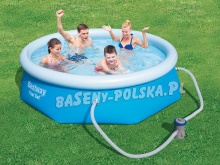 Basen ogrodowy rozporowy z pompą 244 x 66 cm 9w1 Bestway 57268