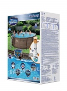 Basen ogrodowy stelażowy 17w1 Rattan Deluxe 488 x 122 Bestway 56666