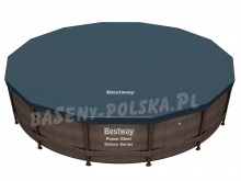 Basen ogrodowy stelażowy 17w1 Rattan Deluxe 488 x 122 Bestway 56666