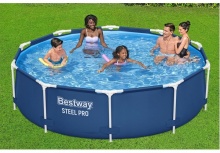 Basen ogrodowy stelażowy 305 x 76 cm Bestway 56679 z pompą i filtrem