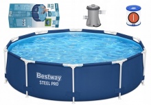 Basen ogrodowy stelażowy 305 x 76 cm Bestway 56679 z pompą i filtrem