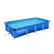 Basen ogrodowy stelażowy 400 x 211 x 81 cm 3w1 z pompą Bestway 56424