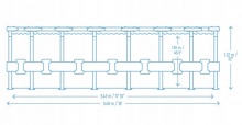 Basen ogrodowy stelażowy 549 x 132 cm 11w1 Bestway 561KC
