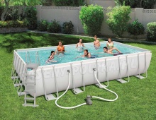 Basen ogrodowy stelażowy 640 x 274 x 132 cm 12w1 Bestway 5611Z