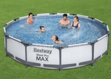 Basen ogrodowy stelażowy Bestway 366 x 76 cm 9w1 z pompą 56416