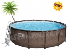 Basen ogrodowy stelażowy Deluxe 427 x 107 cm 7w1 Bestway 56664