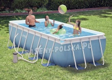 Basen ogrodowy stelażowy PRISM 400 x 200 x 100 cm 4w1 INTEX