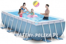 Basen ogrodowy stelażowy PRISM 400 x 200 x 100 cm 9w1 INTEX