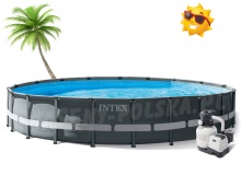 Basen ogrodowy stelażowy Ultra XTR Frame 610 x 122 cm 17w1 INTEX