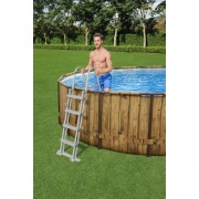 Basen ogrodowy z oknami stelażowy 12w1 deski 488 x 122 Bestway 56725N